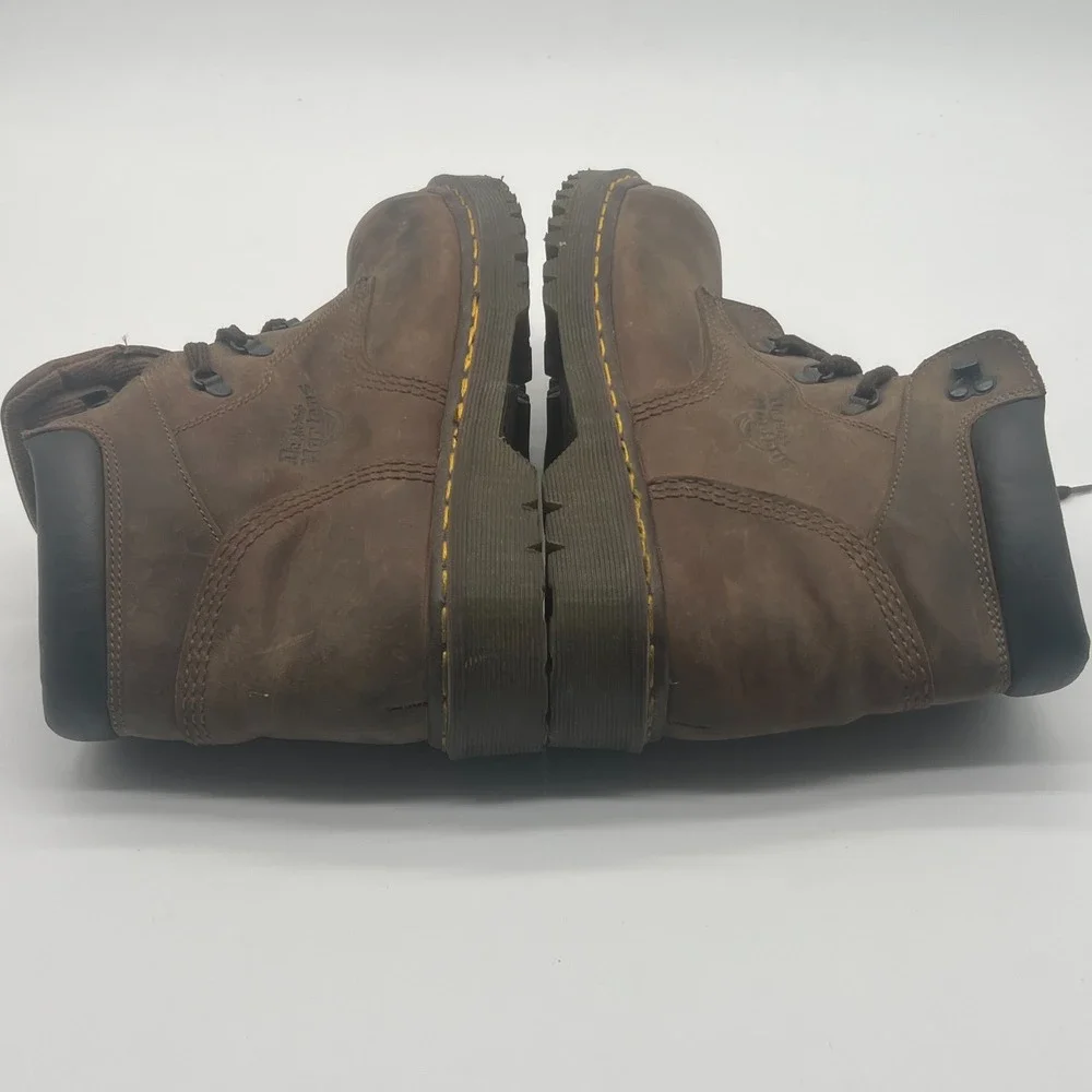 Vtg Dr Martens 7734 Steel Toe Boots Mens 12 UK 11 Brown Leather Made in England